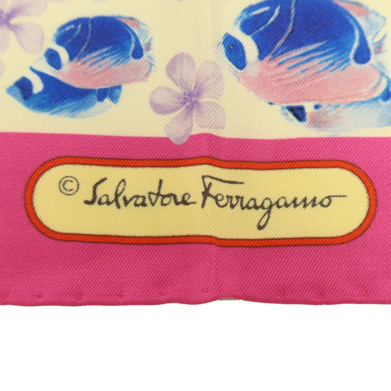 Salvatore Ferragamo 絲質Scarf 87x87cm絲巾-5