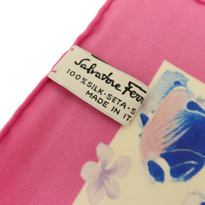 Salvatore Ferragamo 絲質Scarf 87x87cm絲巾-6