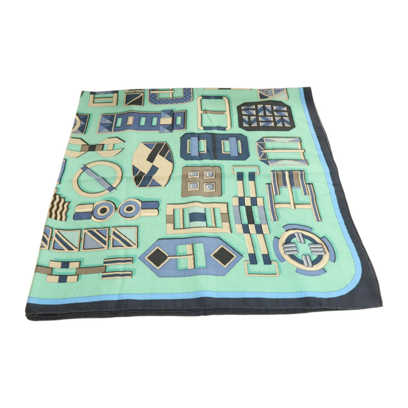 HERMES 羊絨/絲質Scarf 140x140cm絲巾-2