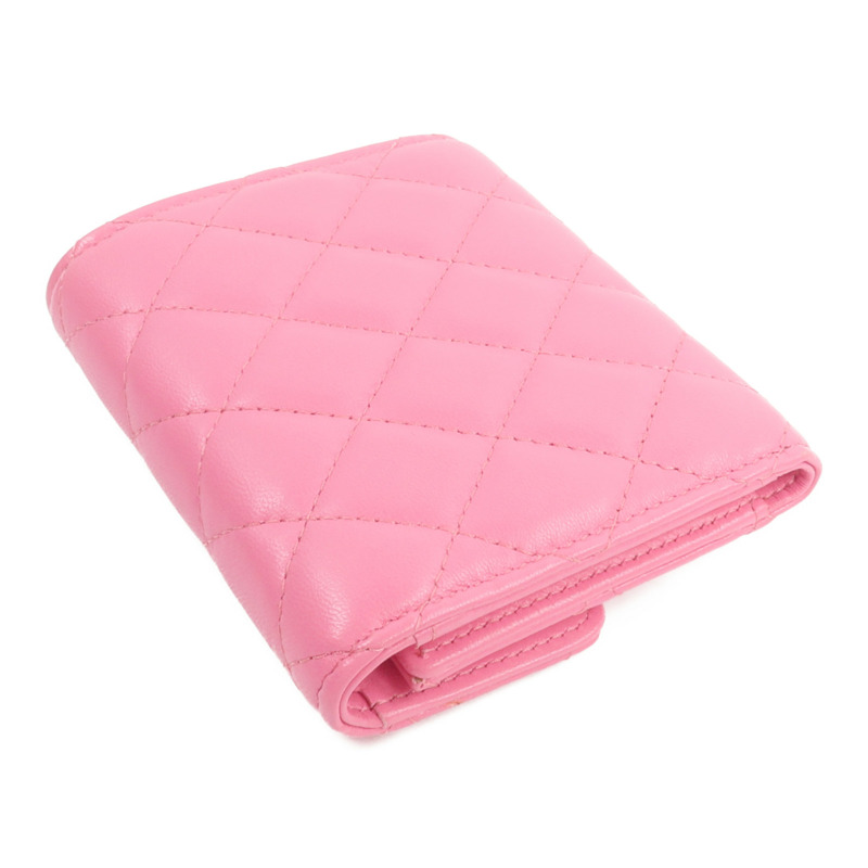CHANEL 羊皮皮革Classic Small Flap Wallet錢包-4