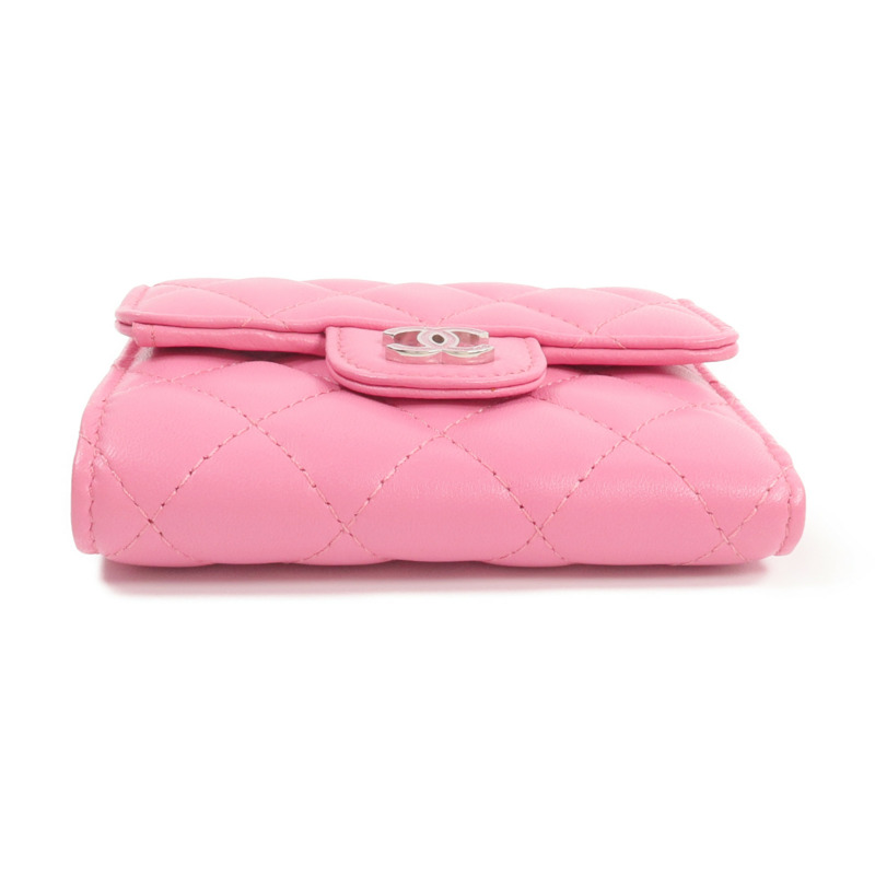 CHANEL 羊皮皮革Classic Small Flap Wallet錢包-5