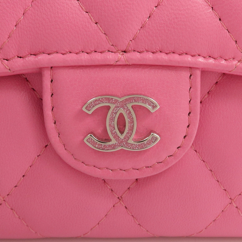 CHANEL 羊皮皮革Classic Small Flap Wallet錢包-6
