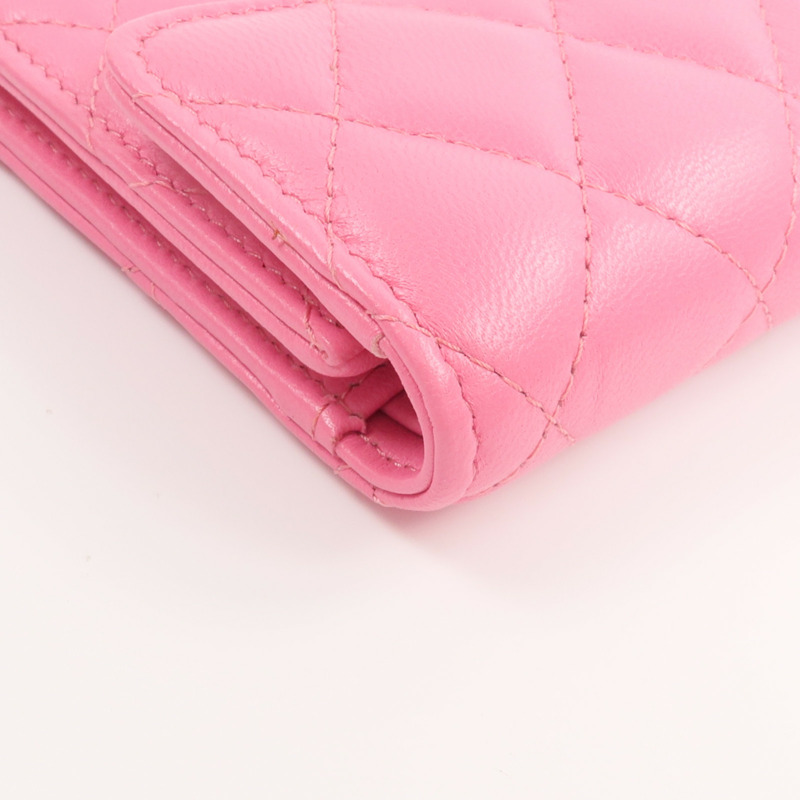 CHANEL 羊皮皮革Classic Small Flap Wallet錢包-9