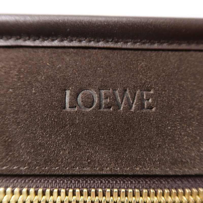 LOEWE 麂皮/牛皮皮革Amazona 180 Large手挽肩背兩用袋-6