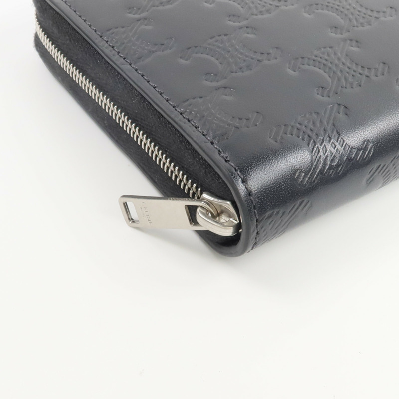 CELINE 牛皮皮革Long Zipped Wallet長錢包-7