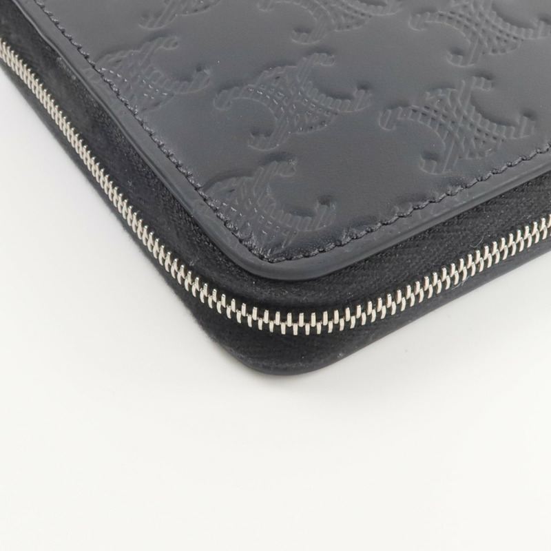 CELINE 牛皮皮革Long Zipped Wallet長錢包-8