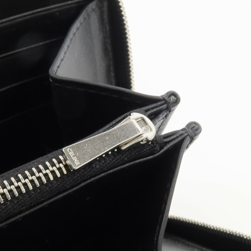 CELINE 牛皮皮革Long Zipped Wallet長錢包-11