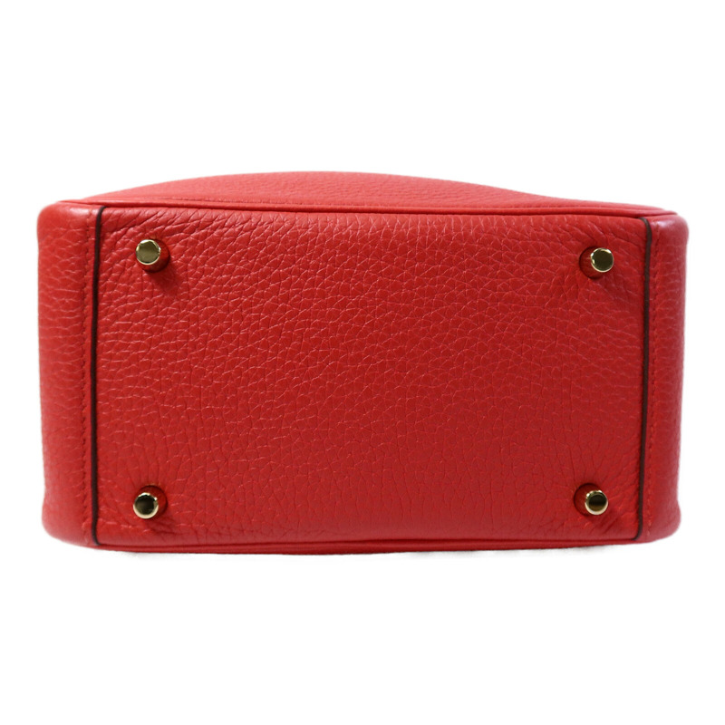 HERMES Clemence皮革Mini Lindy金扣手挽肩背兩用袋-3