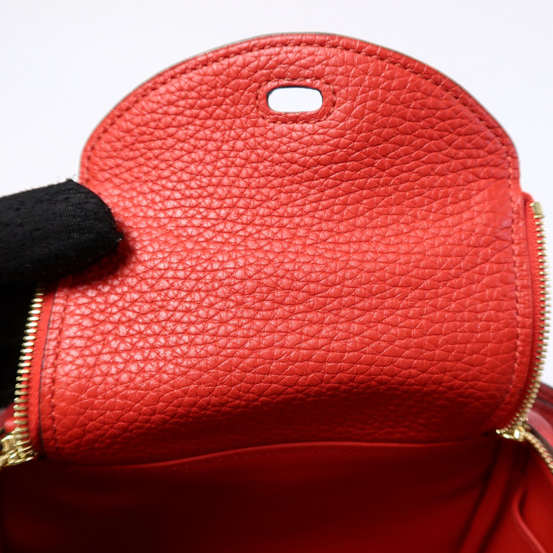 HERMES Clemence皮革Mini Lindy金扣手挽肩背兩用袋-14