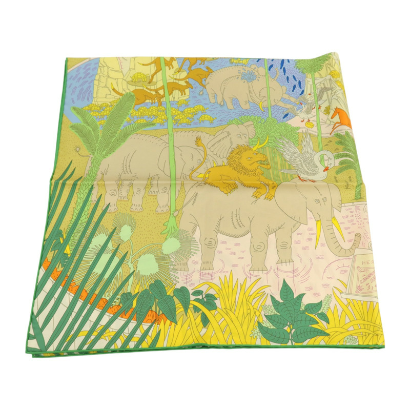 HERMES 絲質Scarf 90x90cm絲巾-3