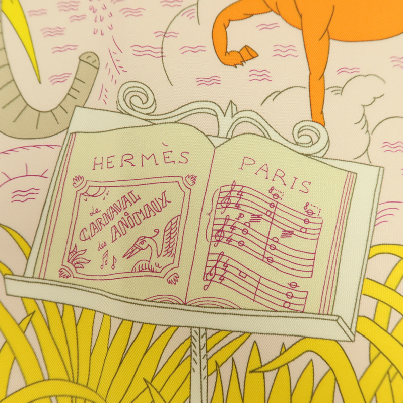 HERMES 絲質Scarf 90x90cm絲巾-5