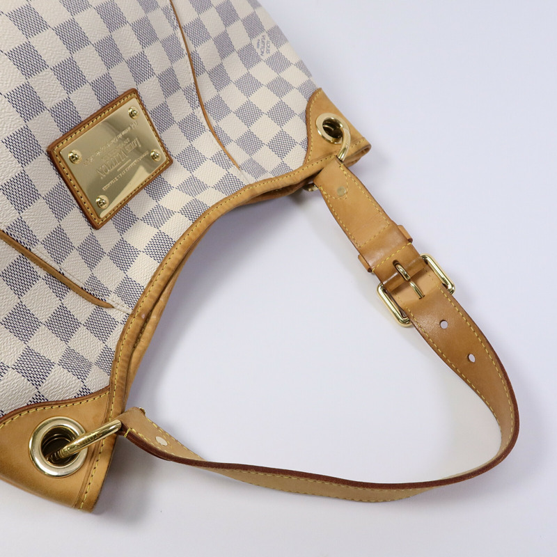 LOUIS VUITTON Damier Azur Galliera PM金扣肩背袋-8