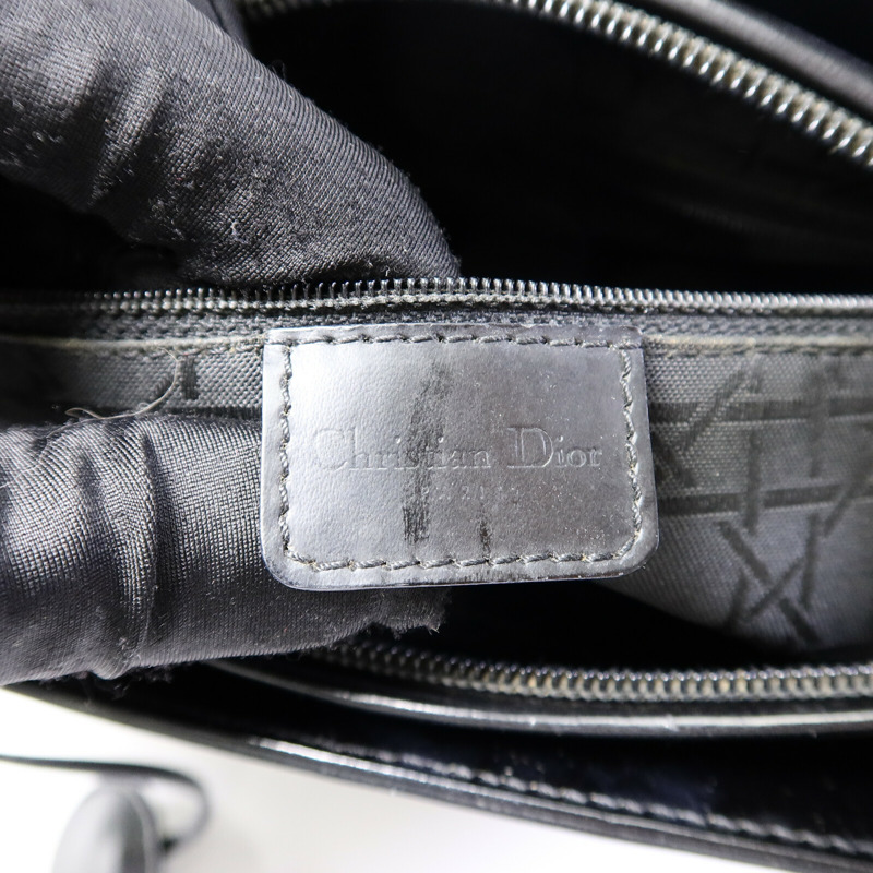 Dior 牛皮皮革Lady Perla Hand Bag手挽肩背兩用袋-5