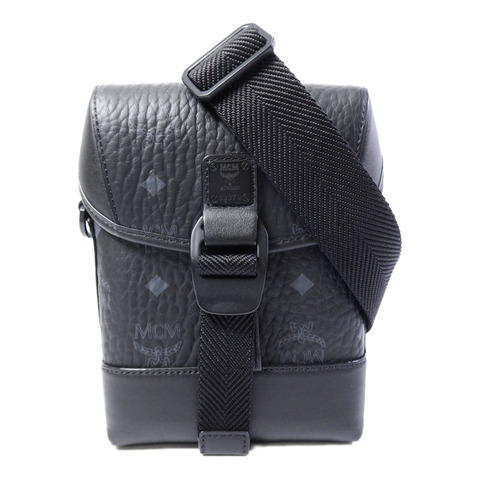 MCM 塗層帆布/牛皮皮革Aren N/S Crossbody Bag肩背袋