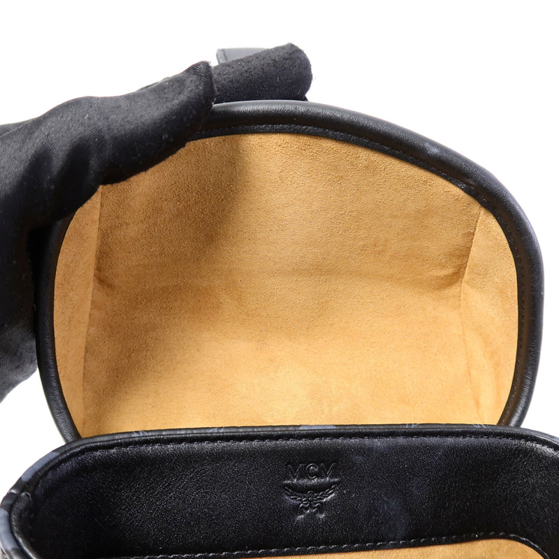 MCM 塗層帆布/牛皮皮革Aren N/S Crossbody Bag肩背袋-15