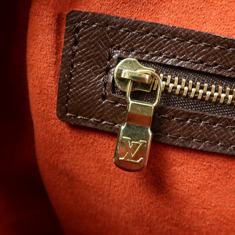 LOUIS VUITTON Damier Triana金扣手挽袋-6