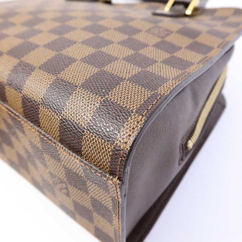 LOUIS VUITTON Damier Triana金扣手挽袋-11
