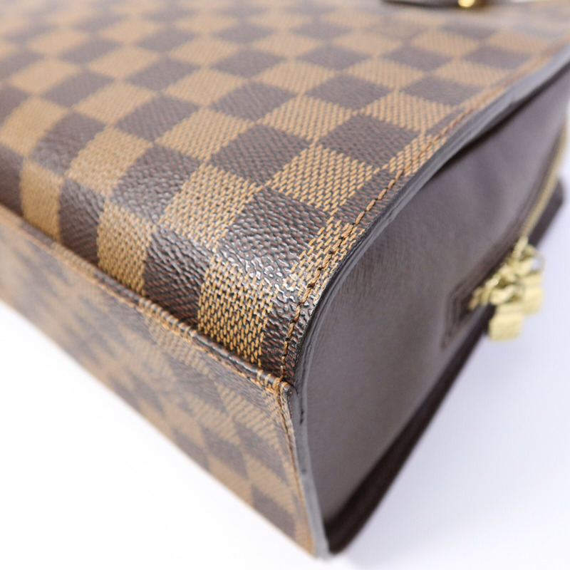 LOUIS VUITTON Damier Triana金扣手挽袋-13