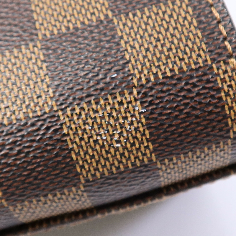 LOUIS VUITTON Damier Triana金扣手挽袋-16