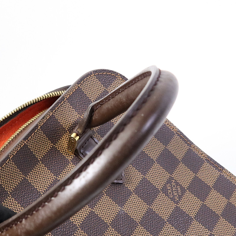 LOUIS VUITTON Damier Triana金扣手挽袋-18