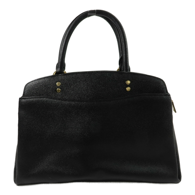 COACH 牛皮皮革Lillie Carryall Large手挽肩背兩用袋-1