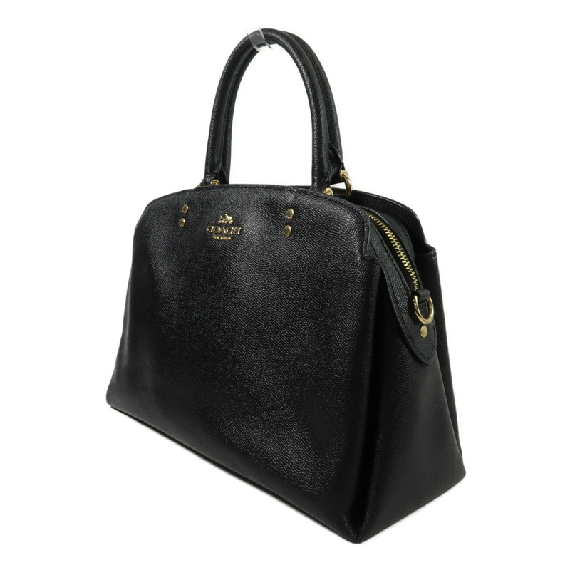 COACH 牛皮皮革Lillie Carryall Large手挽肩背兩用袋-2