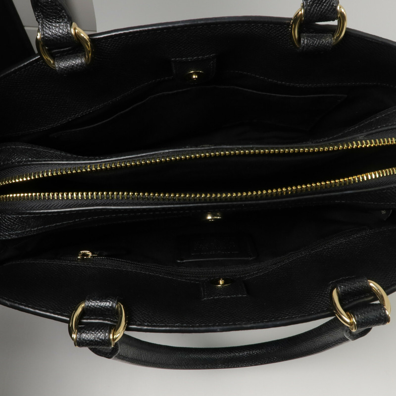 COACH 牛皮皮革Lillie Carryall Large手挽肩背兩用袋-4