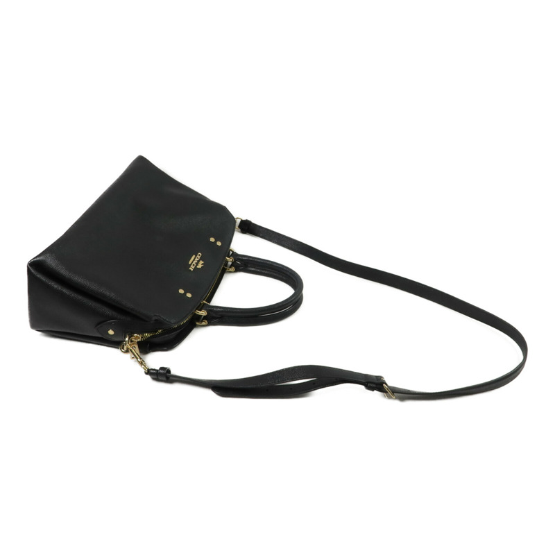COACH 牛皮皮革Lillie Carryall Large手挽肩背兩用袋-8
