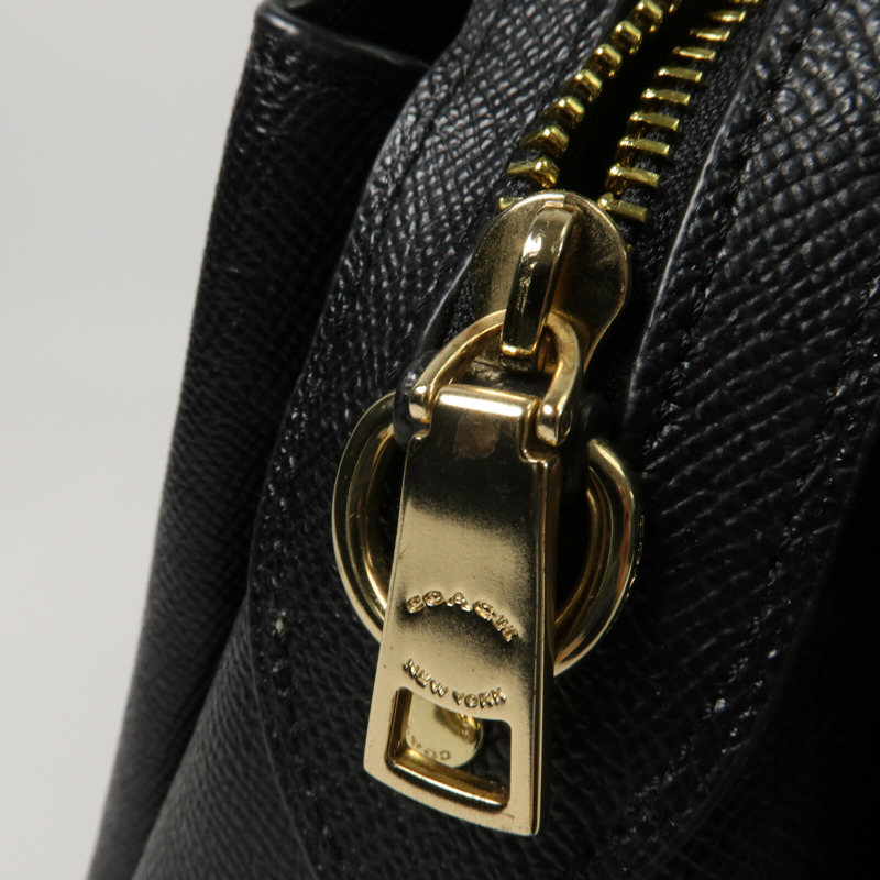 COACH 牛皮皮革Lillie Carryall Large手挽肩背兩用袋-10
