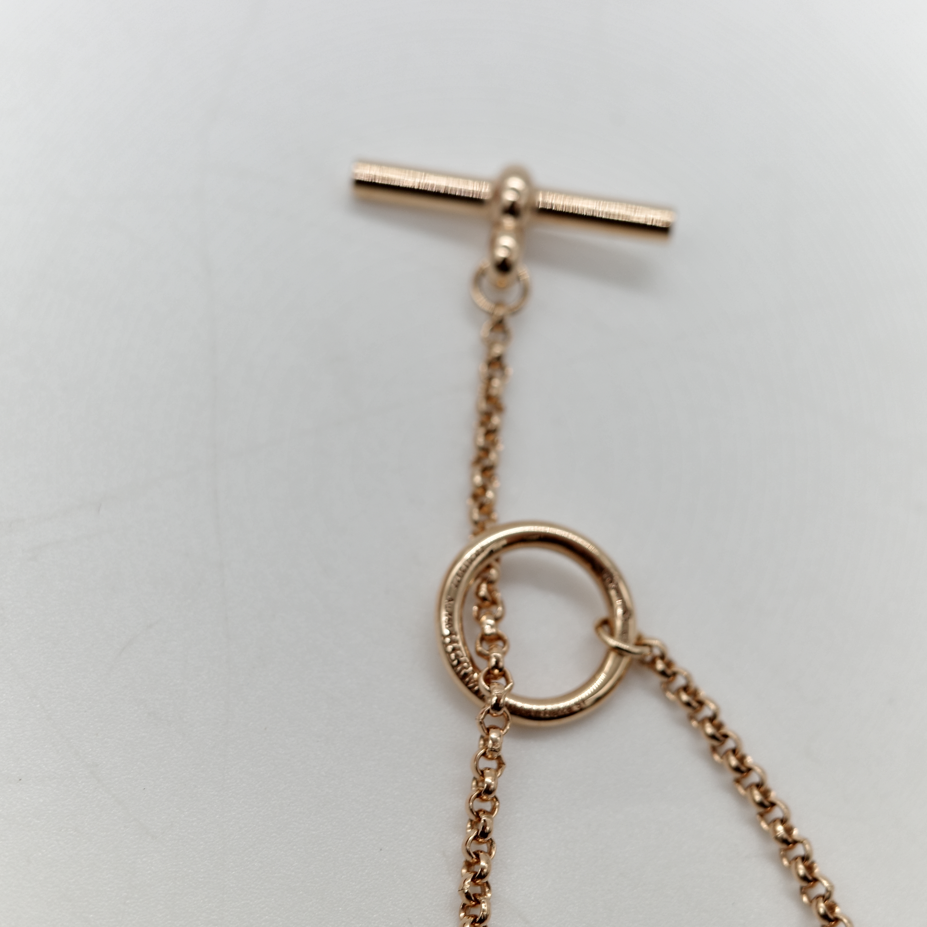 Hermès 愛馬仕 Ex-Libris 翡翠 玉石 瑪瑙 圓硬幣 18K 玫瑰金 項鍊-9