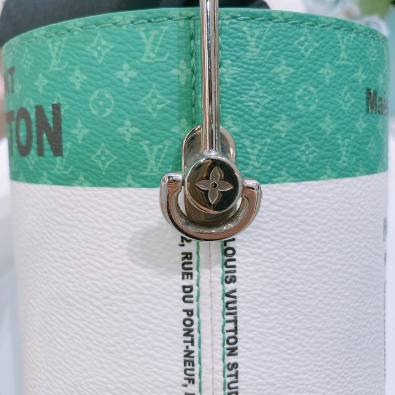 TW4871 Louis Vuitton 路易威登油漆兩用包包 Paint Can Handbag With Chain Green x PHW-12