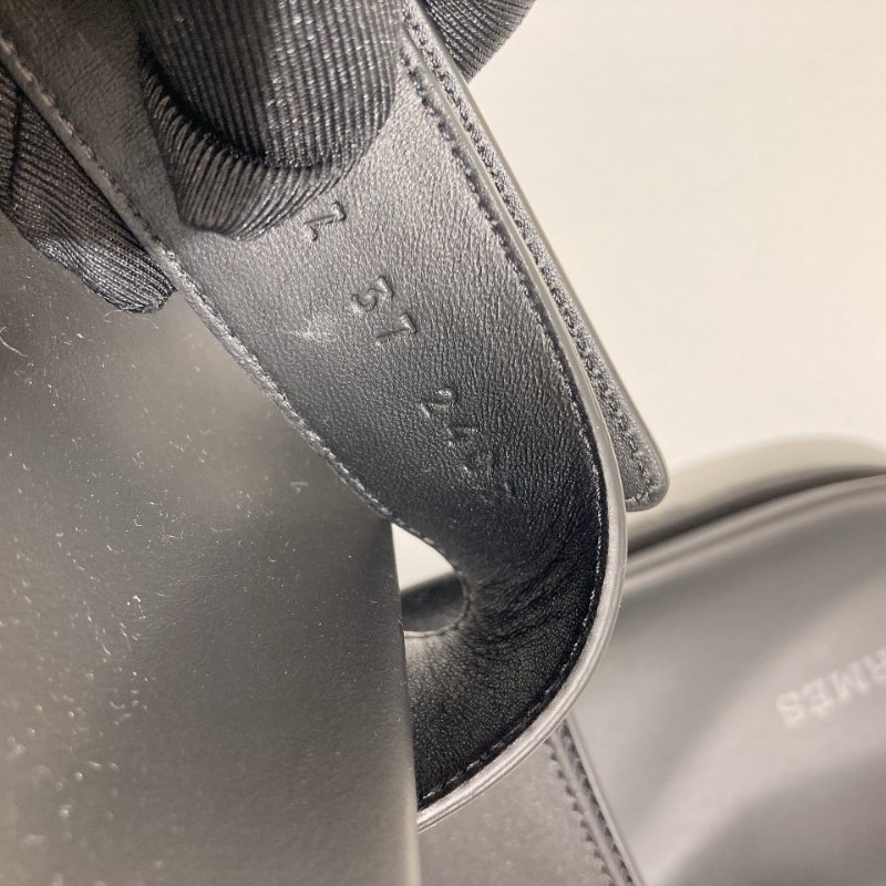 TW4872 Hermes 愛馬仕H字拖鞋 Chypre Sandal 37 Noir-11