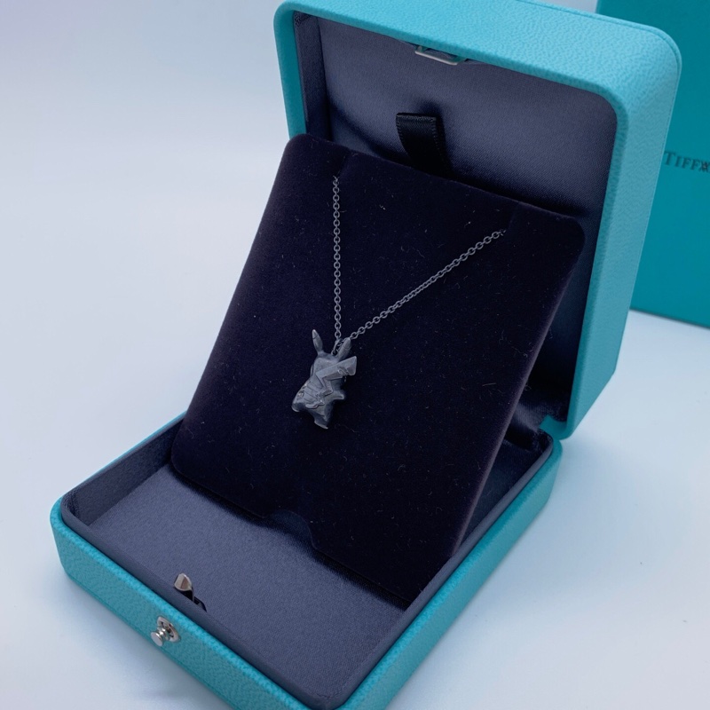 TIFFANY & CO.蒂芙尼 & 夢可寶 皮卡丘鑲鑽吊墜項鍊,聯名款-5