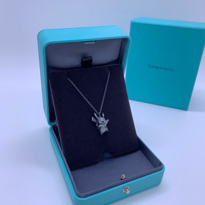 TIFFANY & CO.蒂芙尼 & 夢可寶 皮卡丘鑲鑽吊墜項鍊,聯名款-7