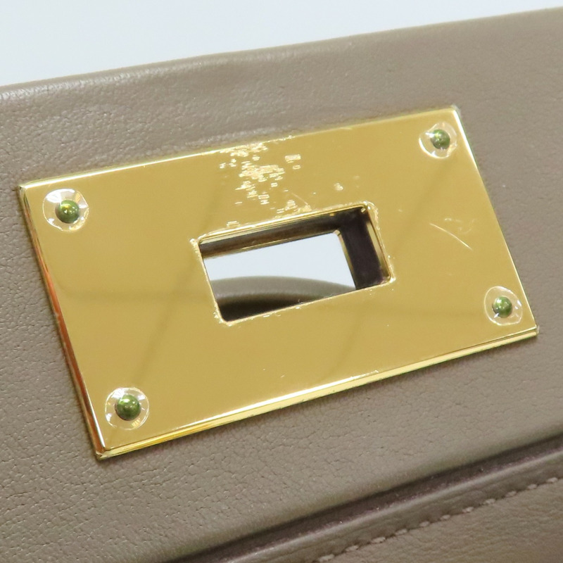 大象灰 Evercolor牛皮 24 mini 肩背包 B刻【HERMES 愛馬仕】 H082153CC-9