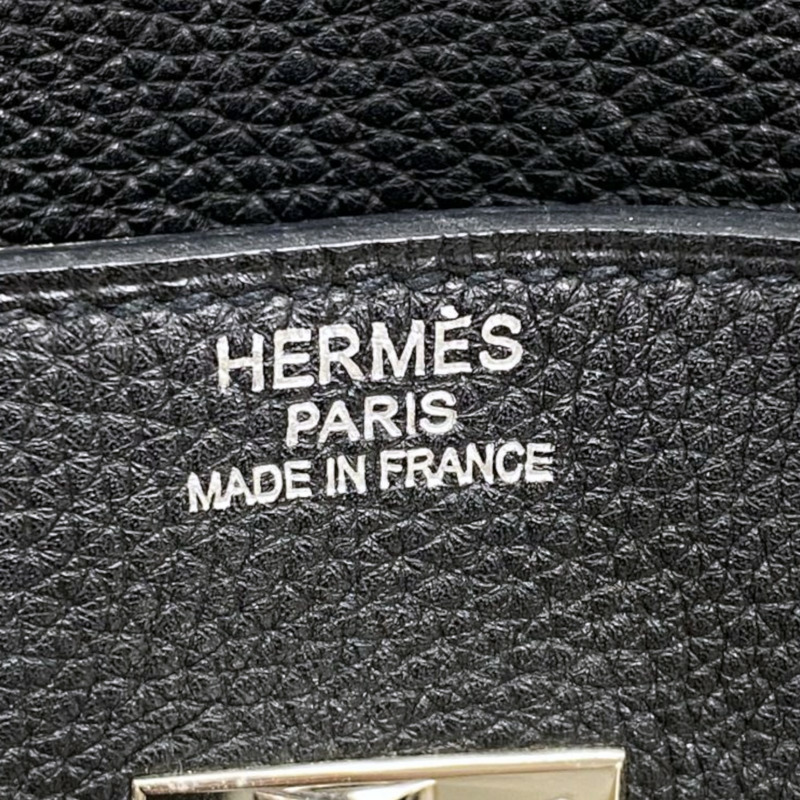 黑色 Togo牛皮 Birkin 35 柏金包 手提包 □M刻 銀扣【HERMES 愛馬仕】-4