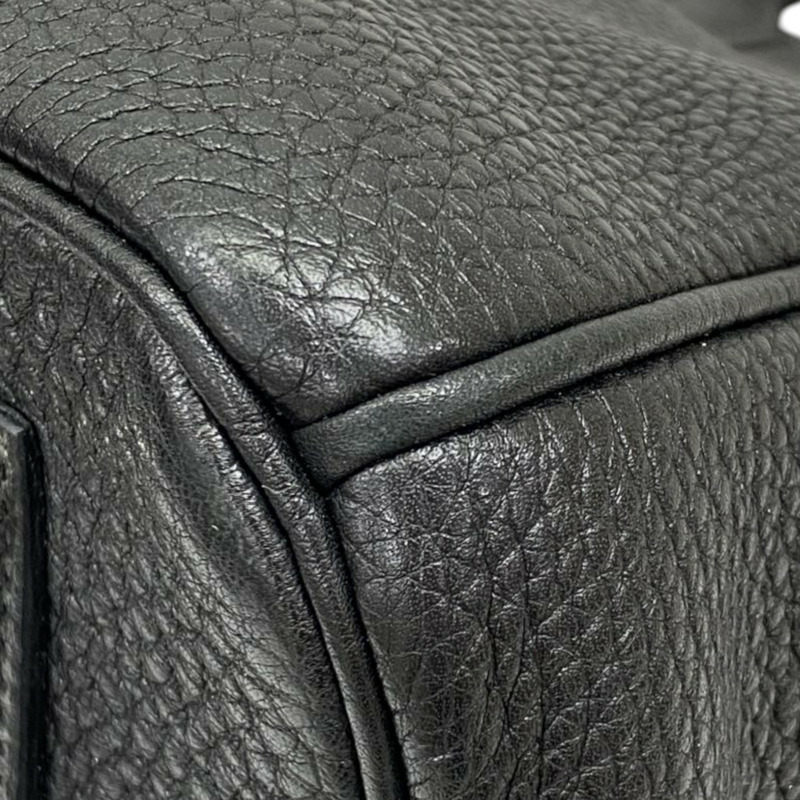 黑色 Togo牛皮 Birkin 35 柏金包 手提包 □M刻 銀扣【HERMES 愛馬仕】-11