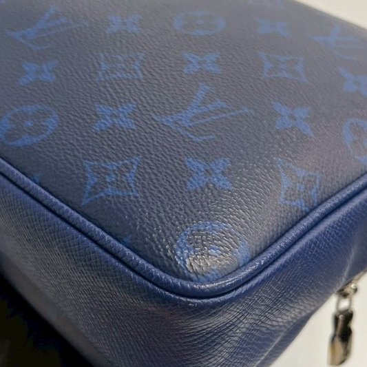 Louis Vuitton M30242 outdoor Monogram 藍色老花拼皮郵差包-13