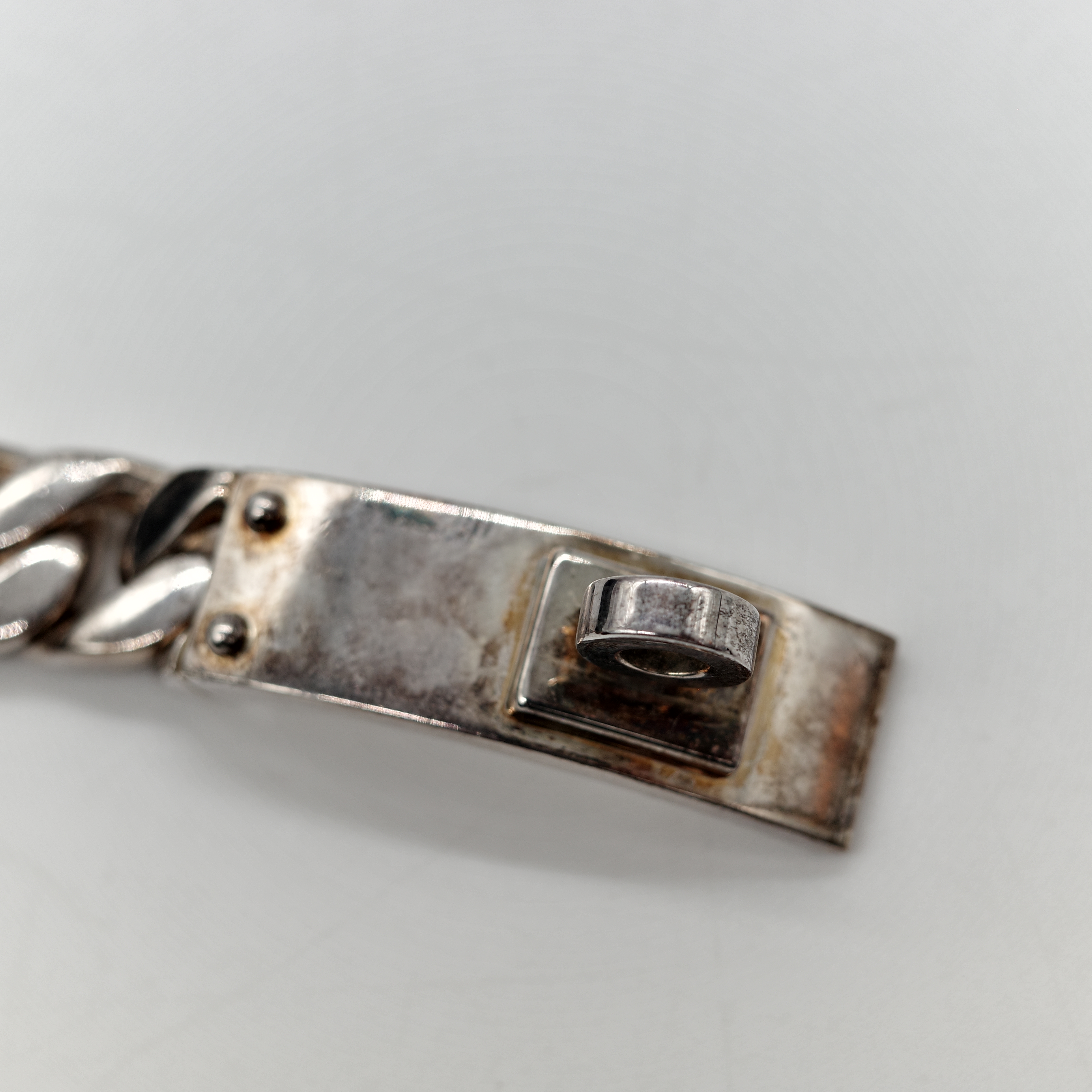 Hermès 愛馬仕 Gurmet S 號 Ag925 銀 手鏈 手鐲-11