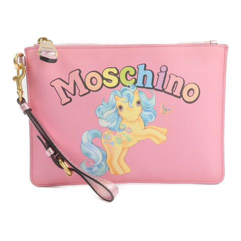 MOSCHINO 塗層帆布My Little Pony手拿包