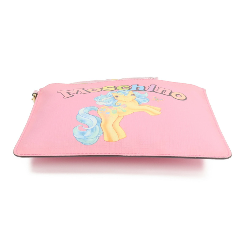 MOSCHINO 塗層帆布My Little Pony手拿包-3