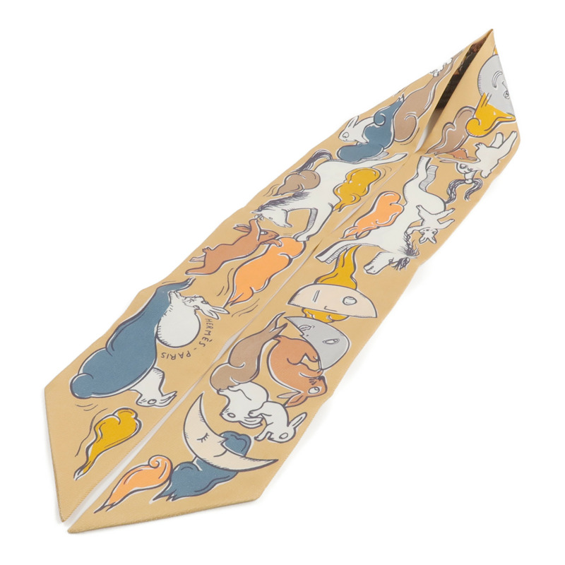 HERMES 絲質Twilly絲巾-2