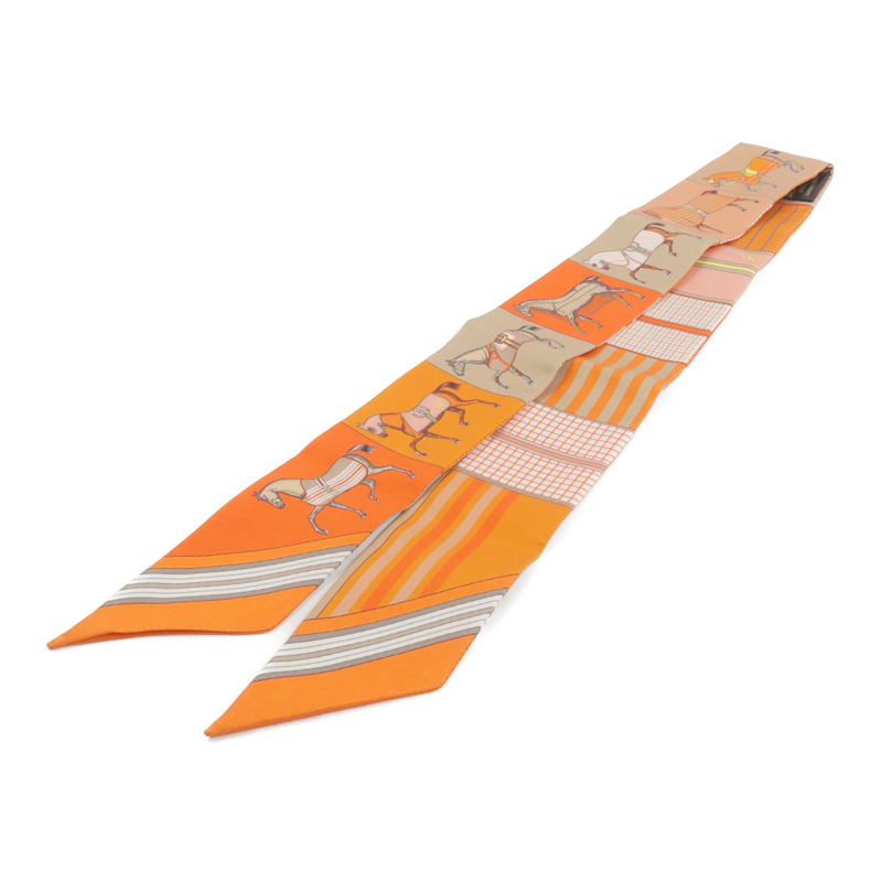 HERMES 絲質Twilly絲巾-1