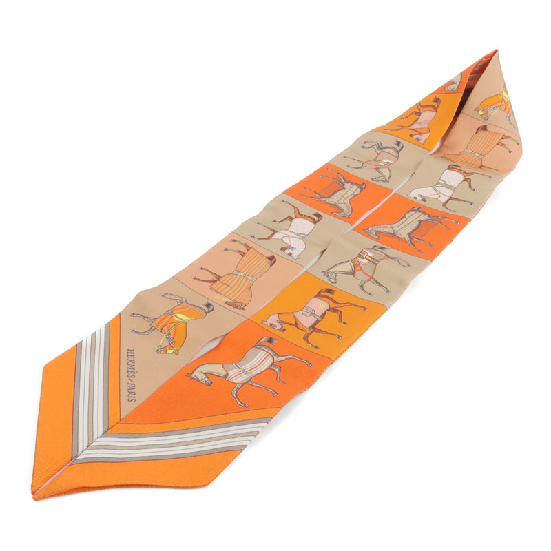 HERMES 絲質Twilly絲巾-2