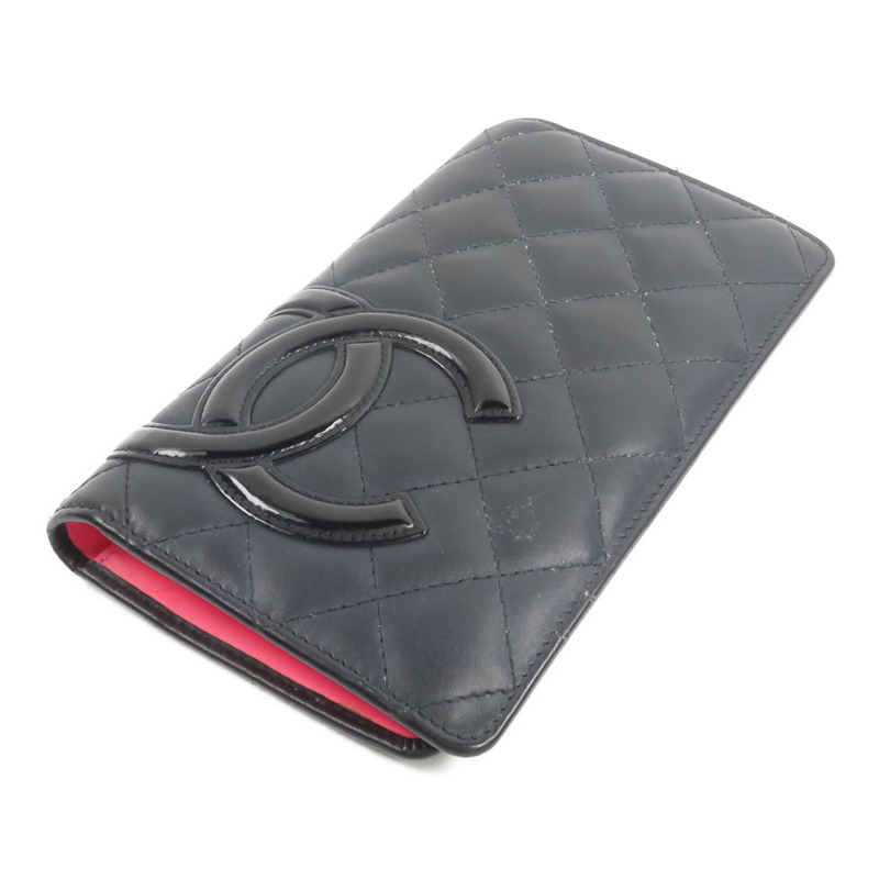 CHANEL 牛皮皮革Cambon Long Wallet長錢包-3