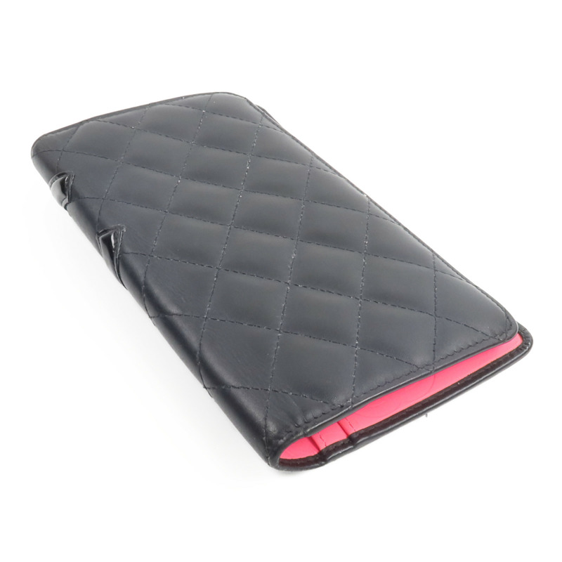 CHANEL 牛皮皮革Cambon Long Wallet長錢包-4