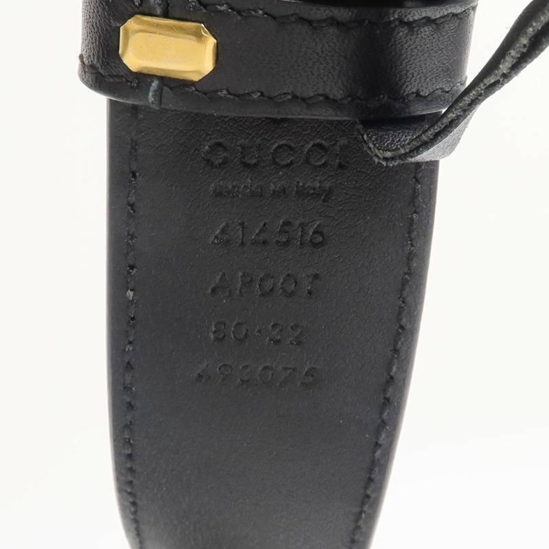 GUCCI 牛皮皮革GG Marmont Belt 80cm皮帶-6