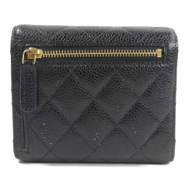 CHANEL 牛皮皮革Classic Small Flap Wallet錢包-1