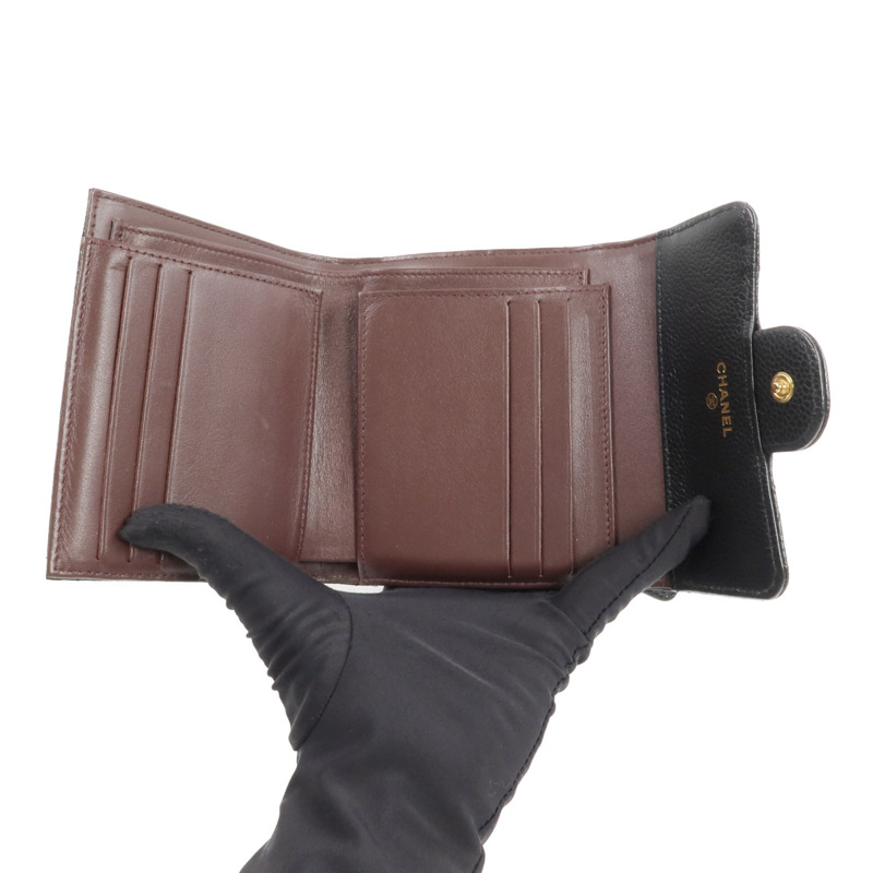 CHANEL 牛皮皮革Classic Small Flap Wallet錢包-13