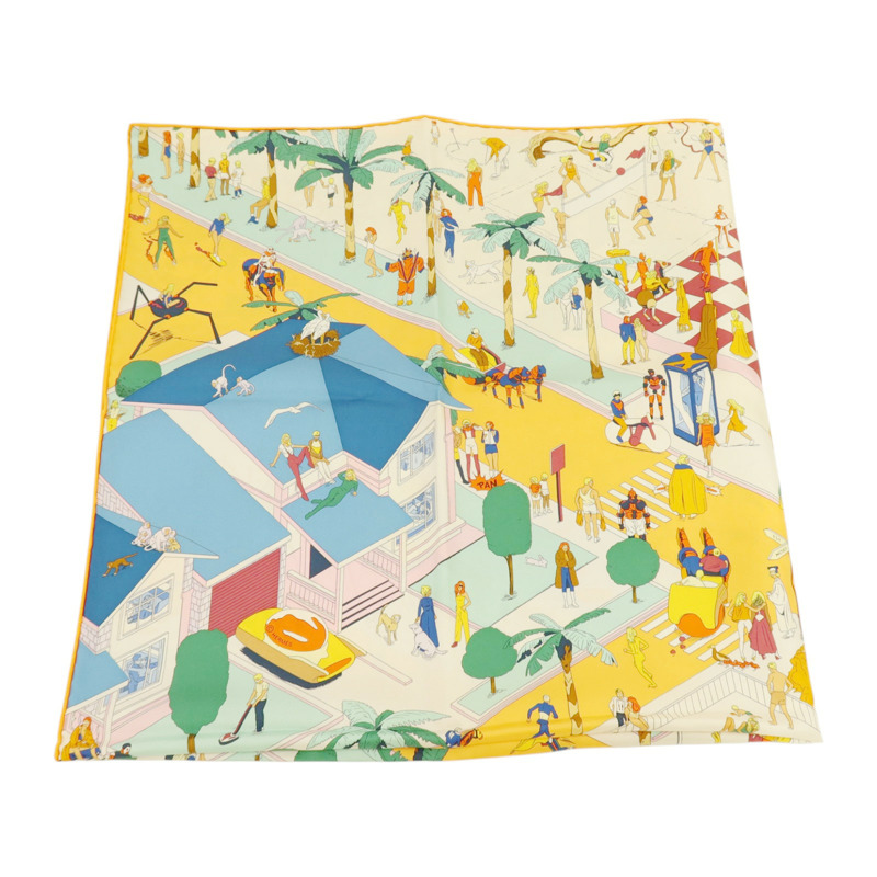 HERMES 絲質Scarf 90x90cm絲巾-2